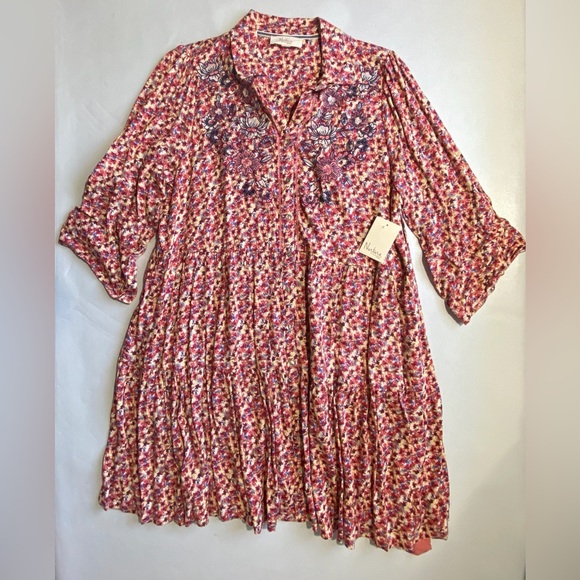 Westbound Dresses & Skirts - NEW Plus Size Nurture Westbound Button Front Rayon Lined Dress Floral $99